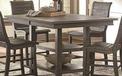 25 Collection of Desloge Counter Height Trestle Dining Tables