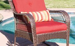 Wicker Rocking Chairs with Cushions