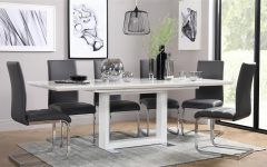 Black Gloss Dining Tables and 6 Chairs