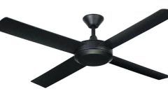 15 Ideas of Black Outdoor Ceiling Fans