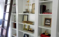 Bookcases with Ladder and Rail