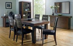 Walnut Dining Tables and 6 Chairs
