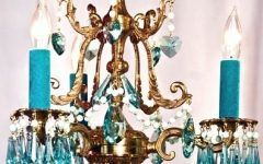 10 Best Ideas Turquoise Chandelier Crystals