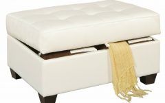 The Best White Leather Ottomans