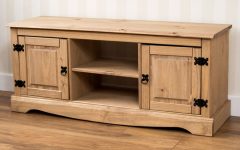 Corona Pine 2 Door 1 Shelf Flat Screen Tv Unit Stands