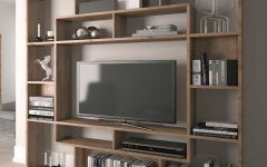 15 Photos Bookcases with Tv Shelf