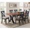 Craftsman 7 Piece Rectangular Extension Dining Sets with Arm & Uph Side Chairs