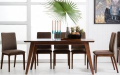 Laurent 7 Piece Rectangle Dining Sets with Wood and Host Chairs