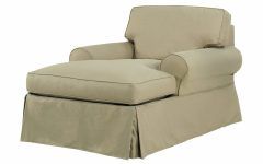 Chaise Lounge Chairs with Arms Slipcover