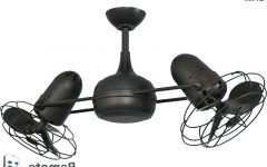 Dual Outdoor Ceiling Fans with Lights