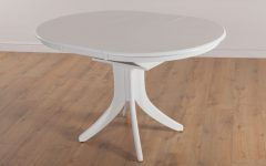 White Round Extendable Dining Tables