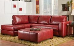Red Leather Sectional Couches