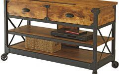 Reclaimed Wood and Metal Tv Stands