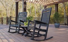 15 Collection of Patio Rocking Chairs Sets