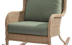 Outdoor Wicker Rocking Chairs with Cushions