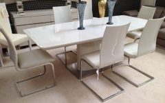 20 The Best High Gloss Cream Dining Tables