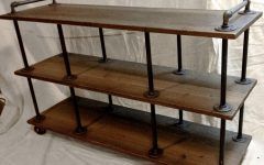 Metal and Wood Tv Stands