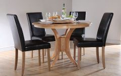 Small Round Dining Table with 4 Chairs