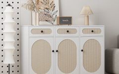 10 Collection of Assembled Rattan Sideboards