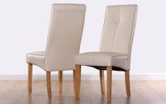 20 Best Collection of Ivory Leather Dining Chairs