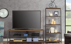 Mainstays Arris 3-in-1 Tv Stands in Canyon Walnut Finish