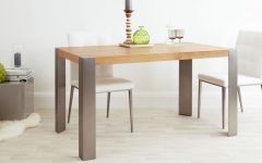 Brushed Metal Dining Tables