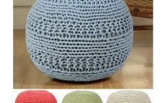  Best 10+ of Black and Natural Cotton Pouf Ottomans