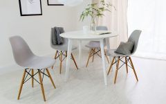 White Circle Dining Tables
