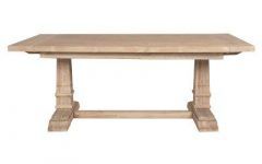 2024 Best of Minerva 36'' Pine Solid Wood Trestle Dining Tables