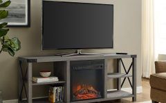 Chicago Tv Stands for Tvs Up to 70" with Fireplace Included