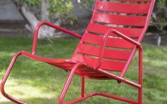Outdoor Patio Metal Rocking Chairs