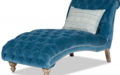 Blue Chaise Lounges