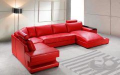 10 Best Ideas Red Leather Sectional Sofas with Recliners