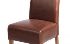 Brown Leather Dining Chairs