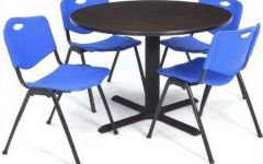 Round Breakroom Tables and Chair Set