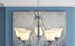 2024 Popular Newent 5-light Shaded Chandeliers