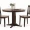 Laurent 5 Piece Round Dining Sets with Wood Chairs