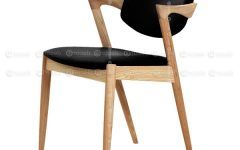 2024 Latest Oak Leather Dining Chairs