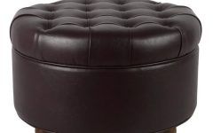 Top 10 of Orange Tufted Faux Leather Storage Ottomans
