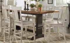The Best Wyatt 7 Piece Dining Sets with Celler Teal Chairs