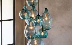 10 Best Ideas Turquoise Glass Chandelier Lighting