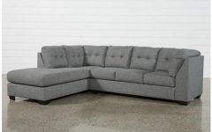The Best Lucy Dark Grey 2 Piece Sleeper Sectionals with Laf Chaise
