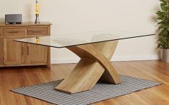 Oak and Glass Dining Tables Sets
