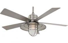 15 Collection of Nickel Outdoor Ceiling Fans