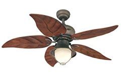 15 Photos Outdoor Ceiling Fans with Leaf Blades