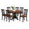 Craftsman 5 Piece Round Dining Sets with Uph Side Chairs