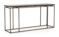 Roman Metal Top Console Tables