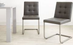 Top 20 of Grey Leather Dining Chairs