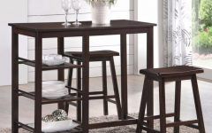 20 Inspirations Carly 3 Piece Triangle Dining Sets
