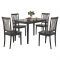 Candice Ii 5 Piece Round Dining Sets with Slat Back Side Chairs